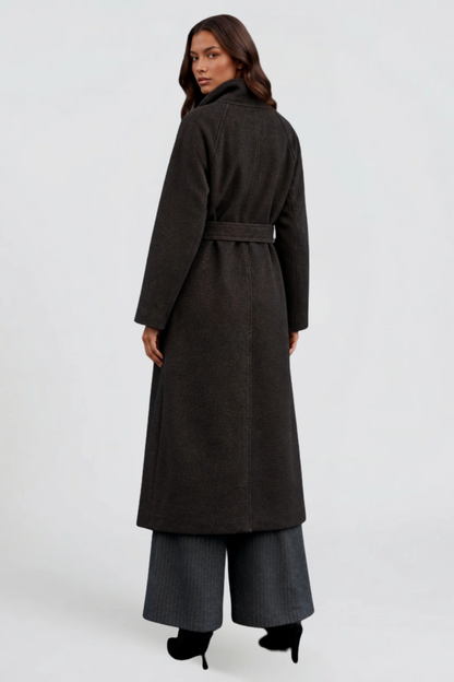 Manteau Adriana marron, vue de dos