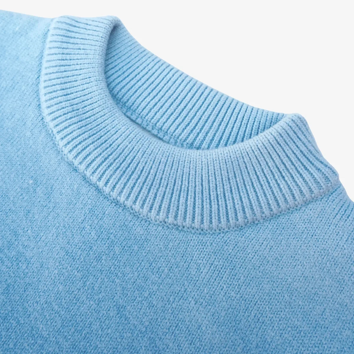 Pull Capucine, détail du col côtelé