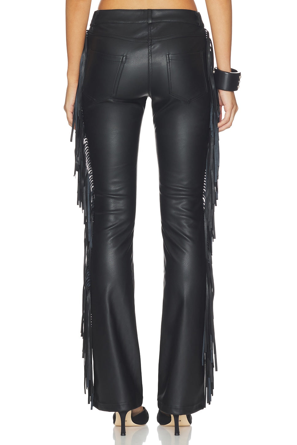 Pantalon Katia à franges, vue de dos
