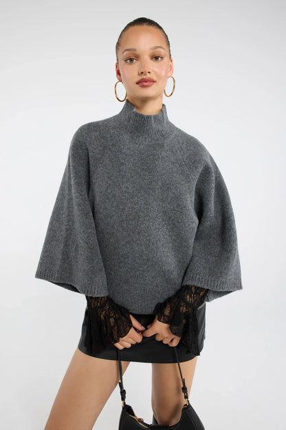 Pull Amélie oversize, manches larges