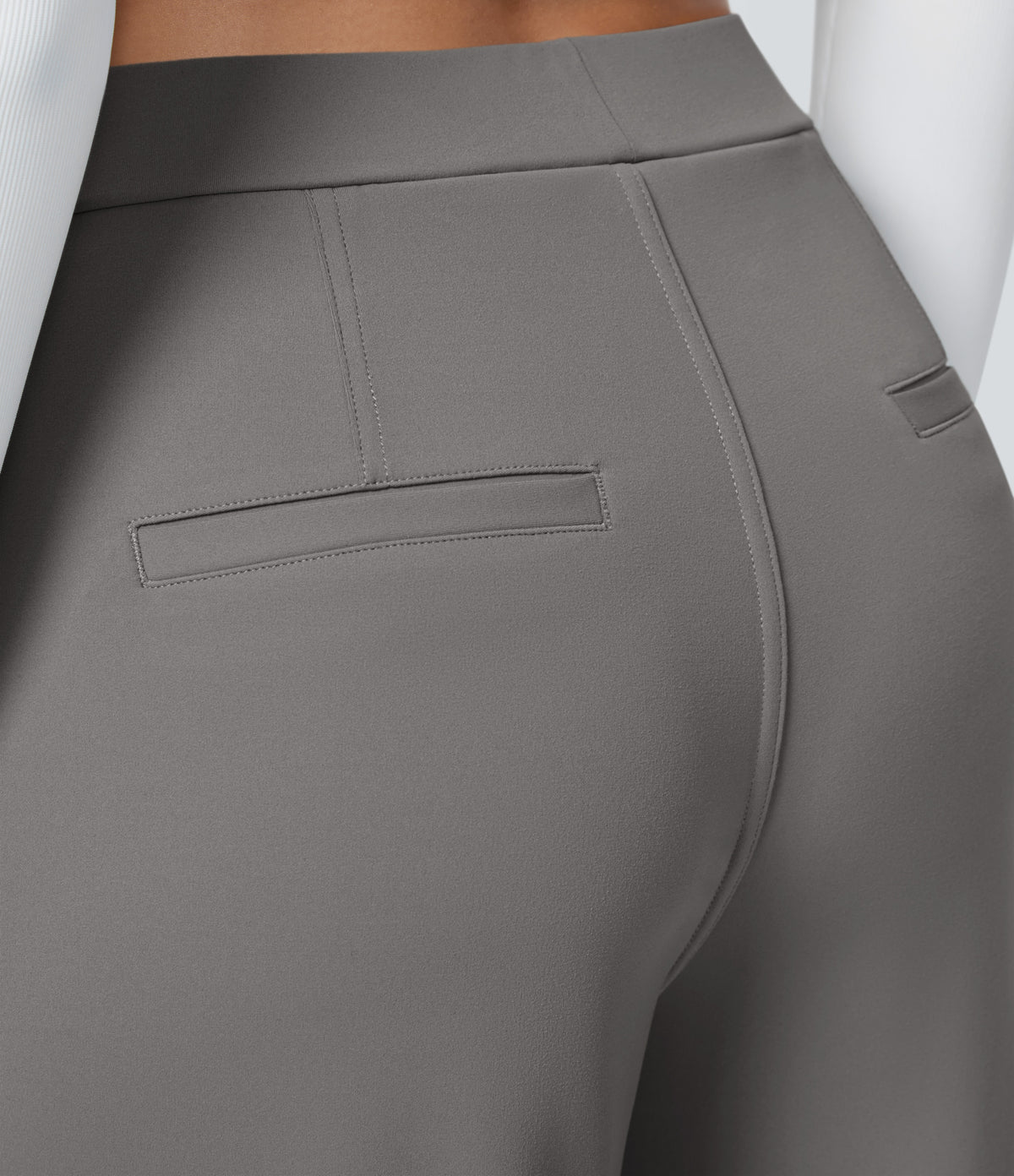 Pantalon Clémence gris, poche arrière