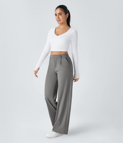 Pantalon Clémence gris, de face