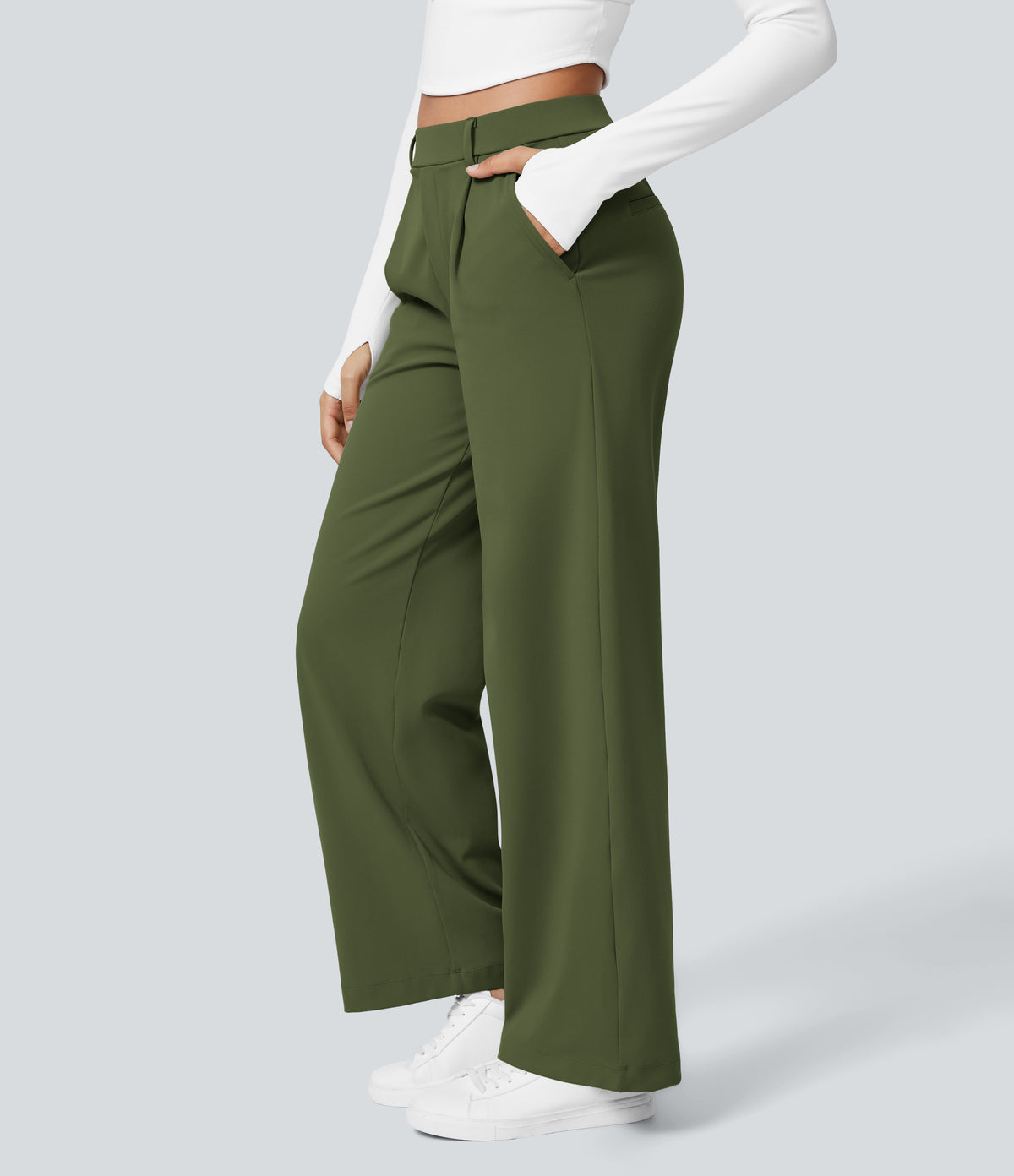 Pantalon Clémence kaki