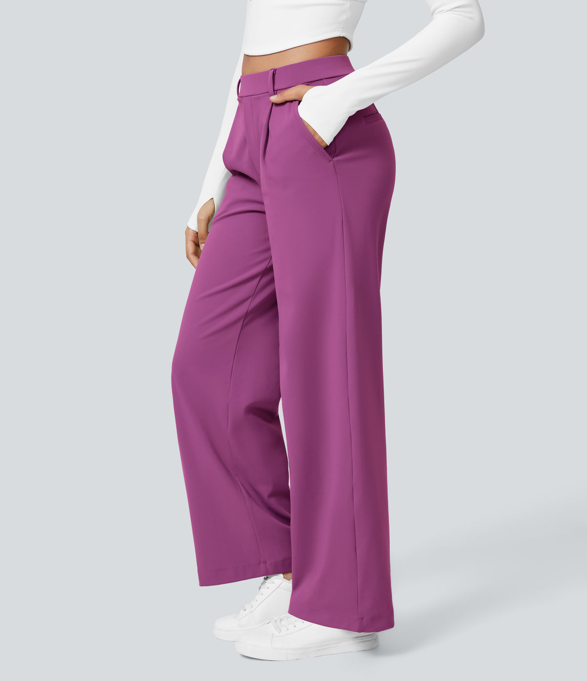 Pantalon Clémence pourpre