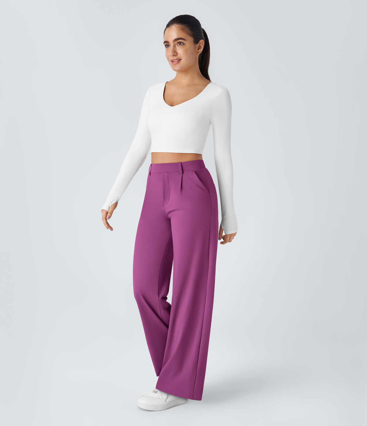 Pantalon Clémence pourpre