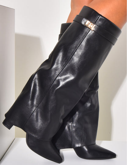 Bottes Élise noir, portées