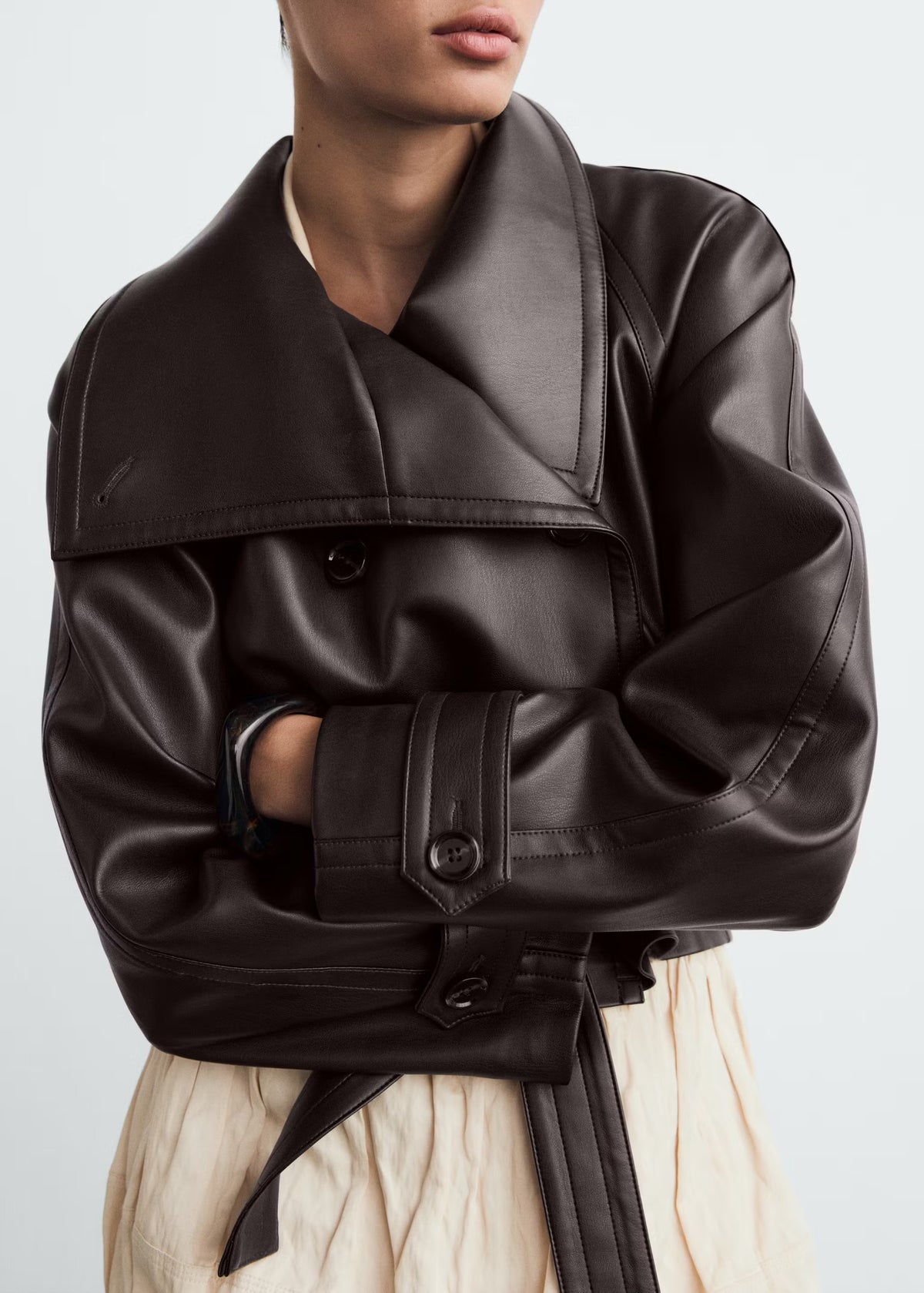Veste Lucie — col et poignets boutonnés