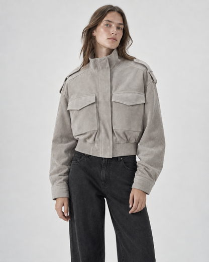 Veste Marlène, col montant