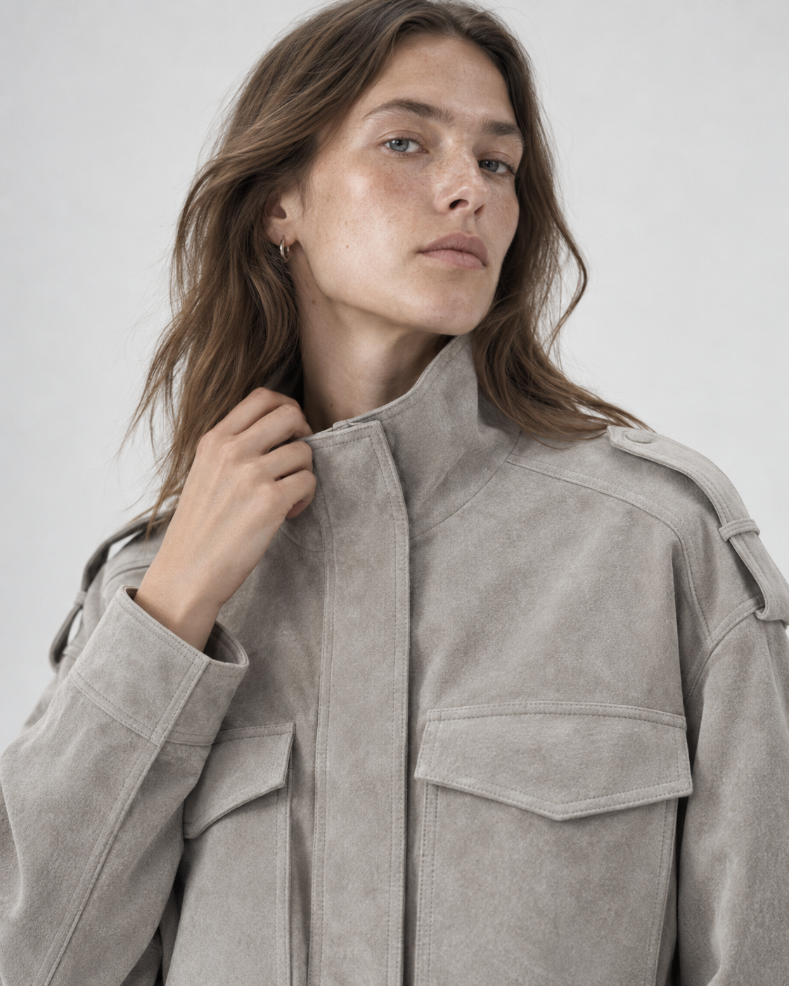 Veste Marlène, vue de profil