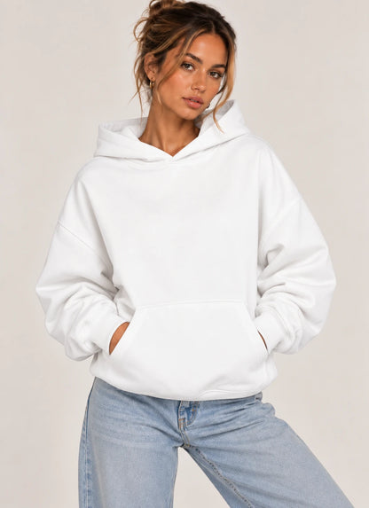 Sweat Nina blanc, de face