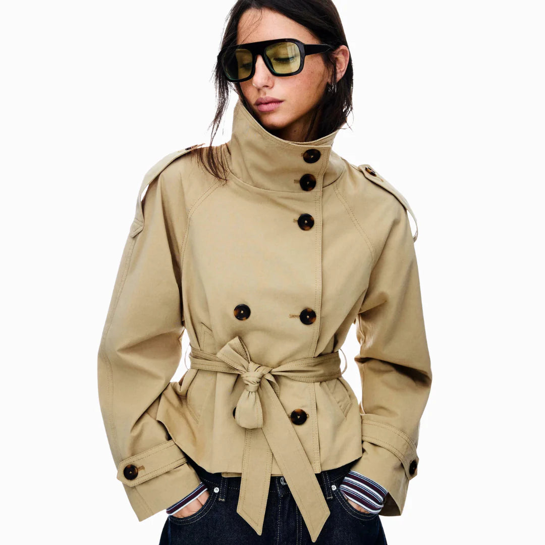 Trench Margot beige, de face