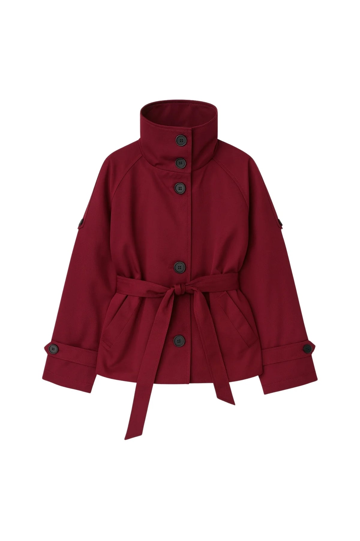 Trench Margot bordeaux, à plat