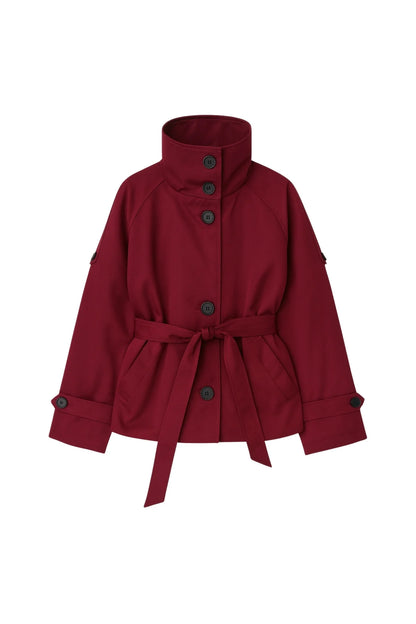Trench Margot bordeaux, à plat